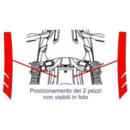 KIT BOOMERANG ADESIVI 3D per Scooter XCITING 250 PROTEZIONI compatibili KYMCO